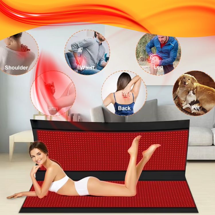 Red Infrared Light Therapy Sleeping Bag Full Body Blanket for Whole Body, 5050SMD LED 660nm Red Light Therapy Mat Sleep Bag 850nm Near Infrared Light Therapy Devices for Pain Relief and Better Sleep size 160x60 CM