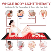 Red Light Mat Full Body LED 660nm Red Light Therapy Mat 850nm Near Infrared Light Therapy Devices Large Pads for Whole Full Body Pain Relief With 1280pcs red light therapy mat full body