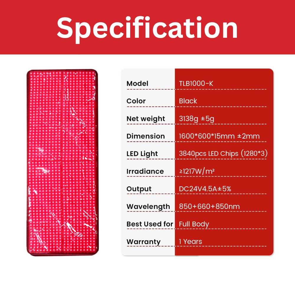 Valenluma Yoga Mat Full Body Red Light Therapy 1280pcs 3 IN 1 LED Triple Chip 660:850nm 5050 smd led Infrared Light for Pain Relief