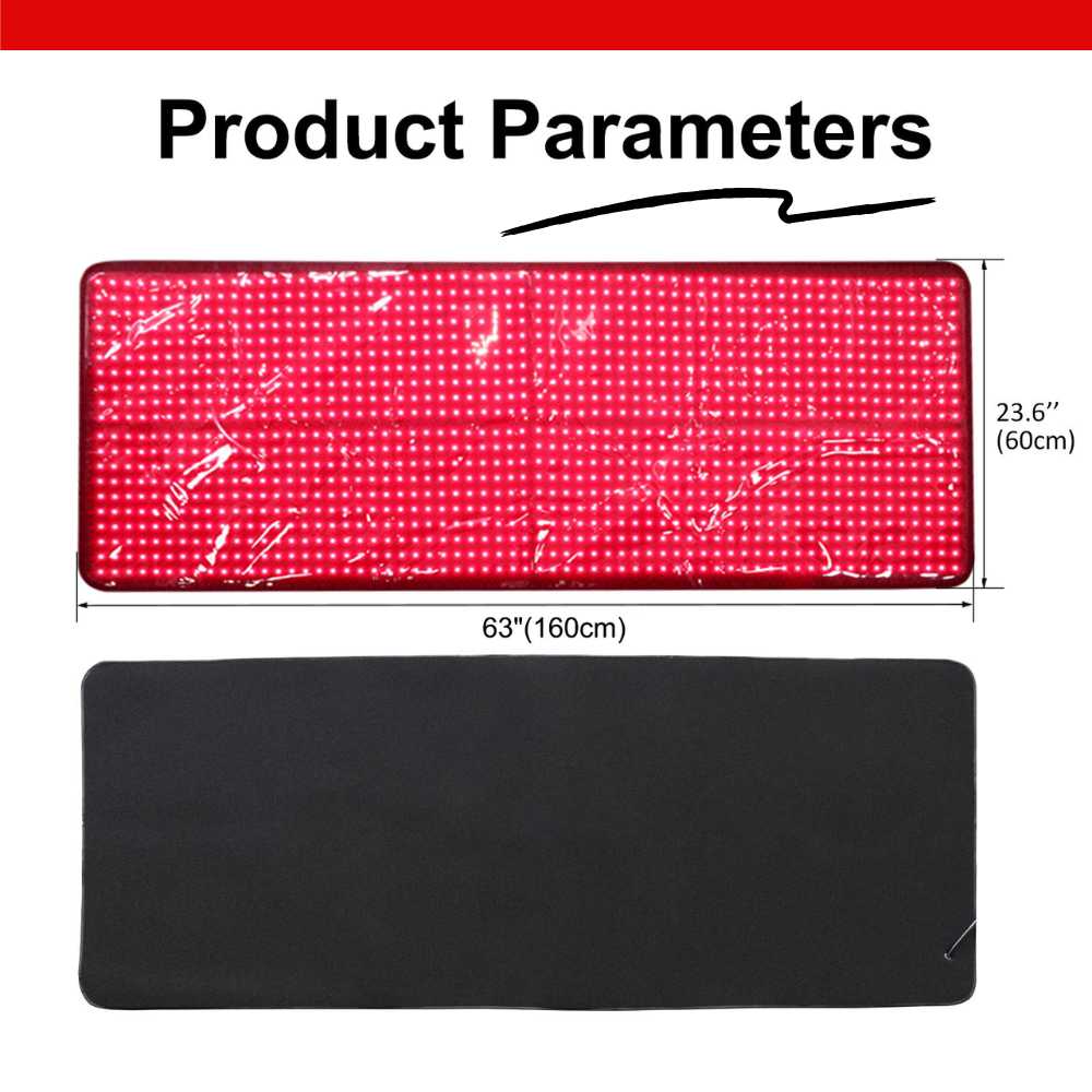 Red Light Therapy Mat Full Body Quad Chips 1280pcs 5050 LED 660nm 850nm Pain Relief Red Light Therapy Mat High Spectrum