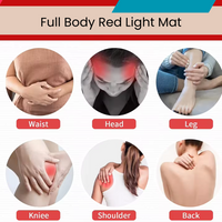 Red Light Mat Full Body LED 660nm Red Light Therapy Mat 850nm Near Infrared Light Therapy Devices Large Pads for Whole Full Body Pain Relief With 1280pcs red light therapy mat full body