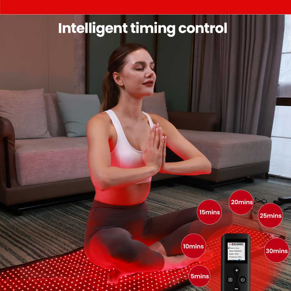 Valenluma 1280 PCS 4 in 1 LED Quad Chip Light Therapy Infrared Red Light Therapy Full Body Mat for Pain Relief