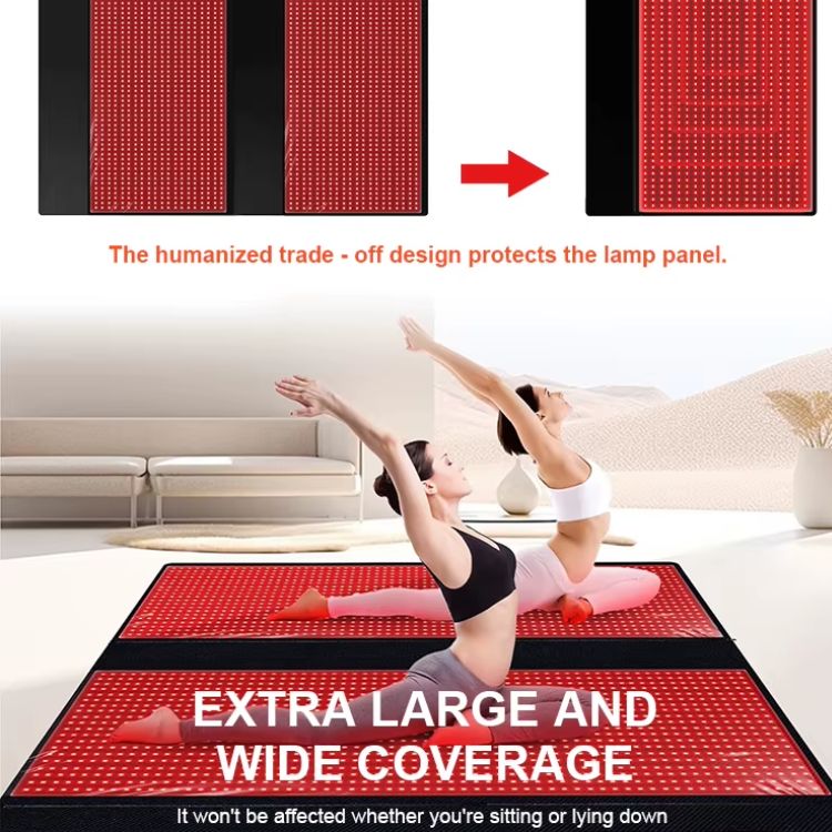 Red Infrared Light Therapy Sleeping Bag Full Body Blanket for Whole Body, 5050SMD LED 660nm Red Light Therapy Mat Sleep Bag 850nm Near Infrared Light Therapy Devices for Pain Relief and Better Sleep size 160x60 CM
