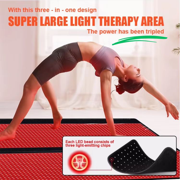 Red Infrared Light Therapy Sleeping Bag Full Body Blanket for Whole Body, 5050SMD LED 660nm Red Light Therapy Mat Sleep Bag 850nm Near Infrared Light Therapy Devices for Pain Relief and Better Sleep size 160x60 CM