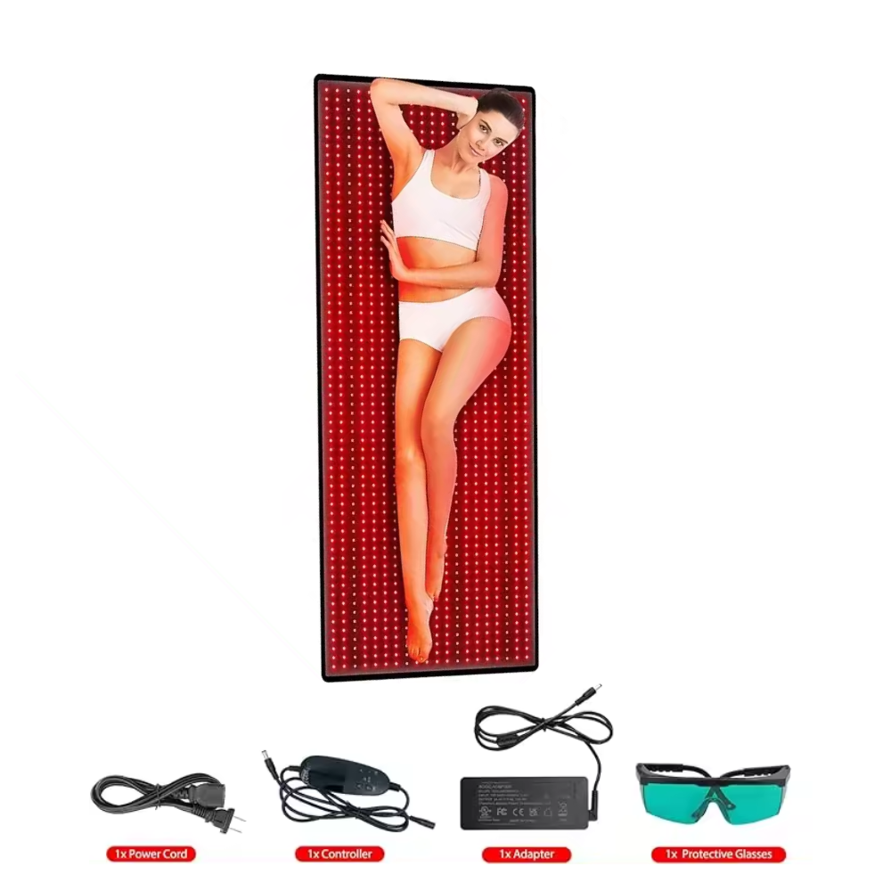 Red Light Mat Full Body LED 660nm Red Light Therapy Mat 850nm Near Infrared Light Therapy Devices Large Pads for Whole Full Body Pain Relief With 1280pcs red light therapy mat full body